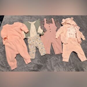 Baby Girl 3-6 month Outfit Bundle
